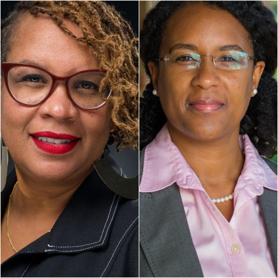Kellie Todd Griffin, President and CEO of the California Black Women’s Collective Empowerment Institute (CBWCEI) (left) and Shakari Byerly, Managing Partner, EVITARUS (right).
